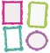Carson Dellosa 36-Piece Chalkboard Frames Cutouts, Colorful Cardstock Labels for Name Tags, Bulletin Board, School Supplies, Classroom Organization, Party, and Locker Decorations